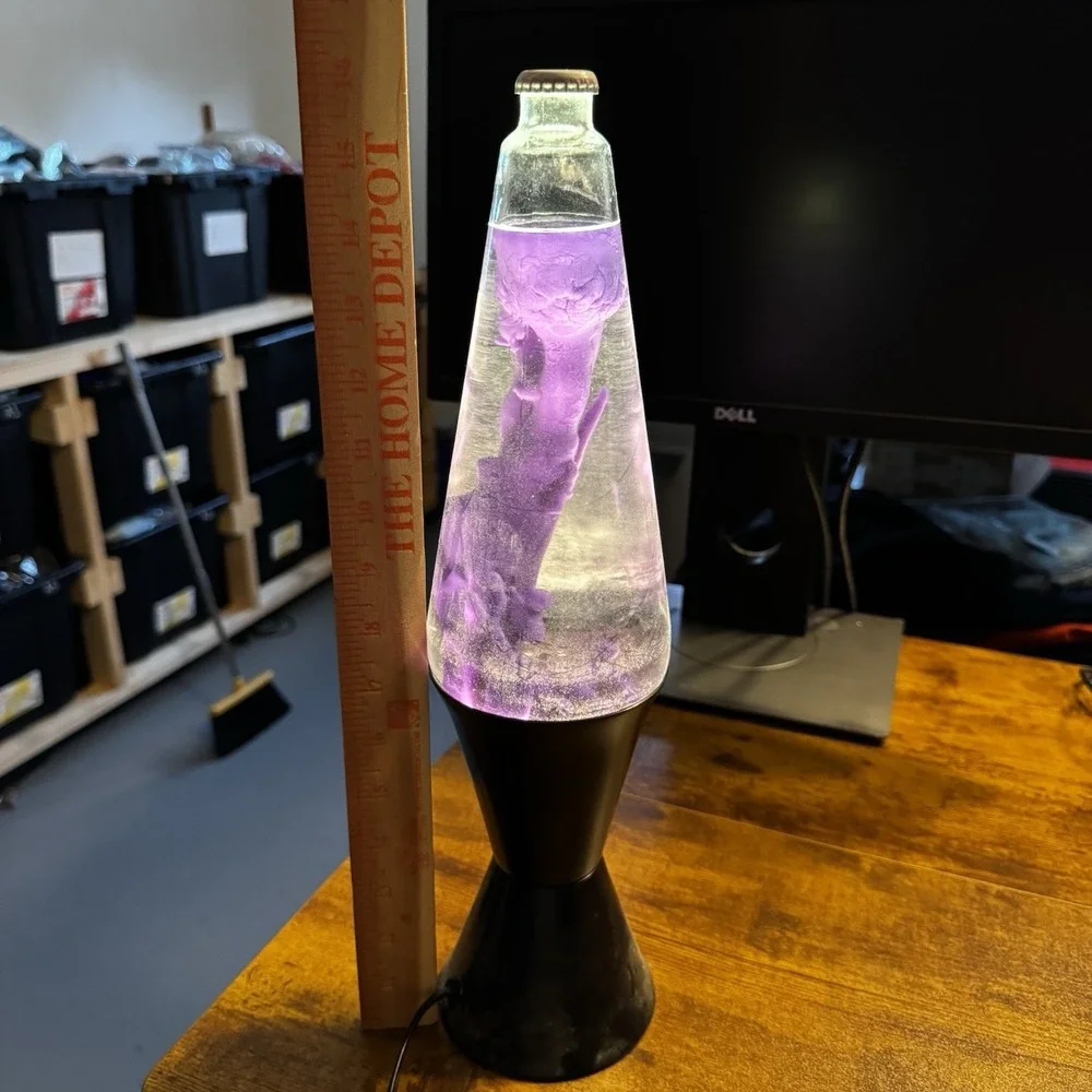 Vintage Lava Lite Lamp Original Purple 1990s Works - Tested